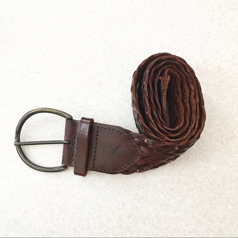 American Eagle braided leather belt